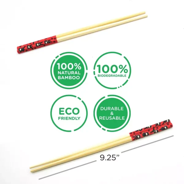 Ninja Cast Bamboo Chopsticks | Set of 4 - Image 3